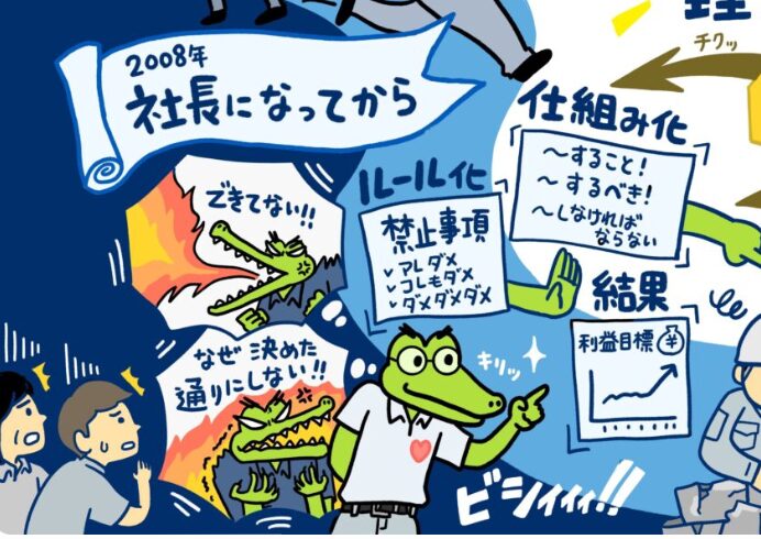 ビジョンイラスト：経営理念：四国生コンクリート工業株式会社 社長のライフストーリーこれまでとこれから
