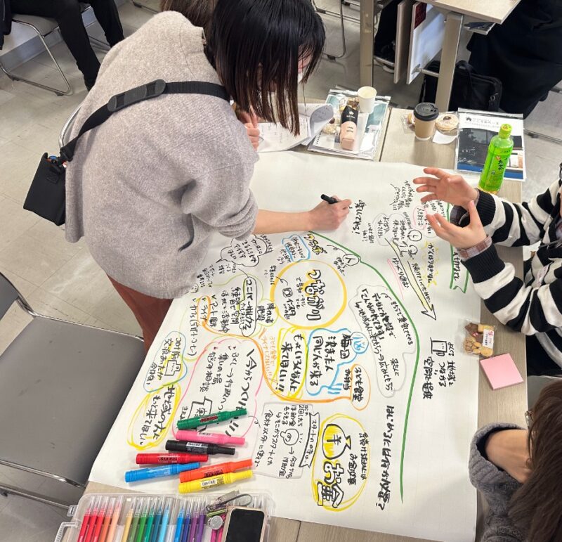 【グラフィックレコーディング】徳島：あわわWeb／令和六年度ダイバーシティとくしま「混ざり合い交流会」Blend Cafe｜対話の様子をイラストで記録