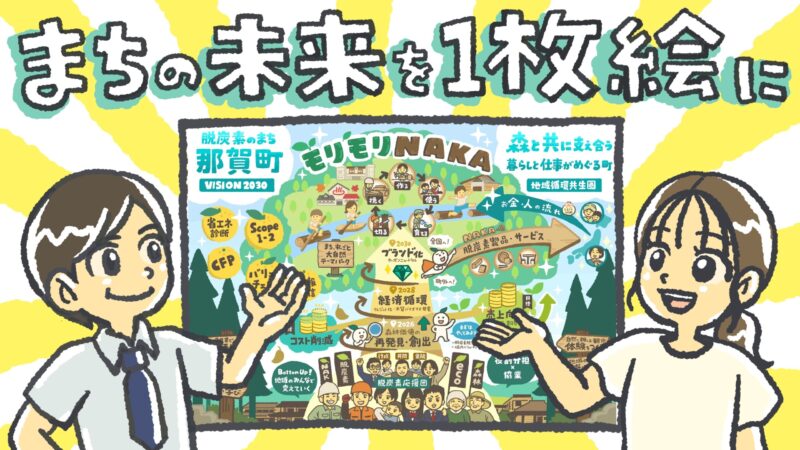 まちの未来を1枚絵に:ビジョンイラスト:USANET合同会社